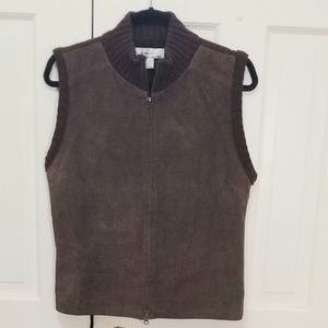 KIKIT Brown Leather Vest